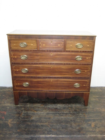 Antique George III Inlaid Chest of Drawers