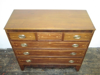 Antique George III Inlaid Chest of Drawers