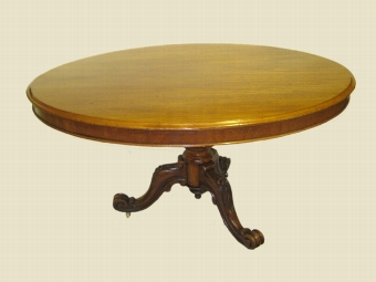 Mid Victorian Mahogany Oval Breakfast Table