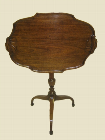 Antique Mahogany Tray Top Occasional Table