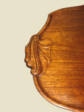 Antique Mahogany Tray Top Occasional Table