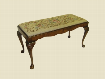 George II Style Walnut Stool