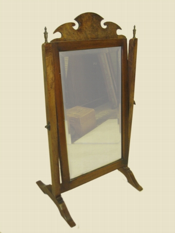 George II Style Walnut Toilet Mirror