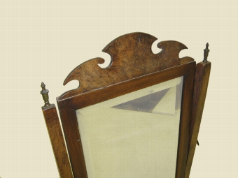 Antique George II Style Walnut Toilet Mirror