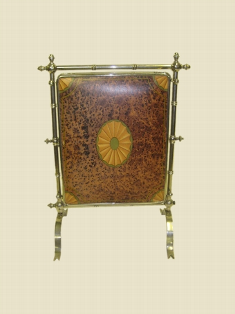 Antique Unusual Folding Travelling Triptych Mirror