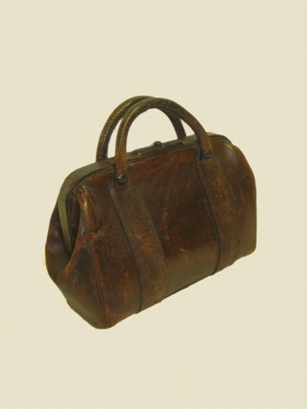 Small Leather Gladstone Bag