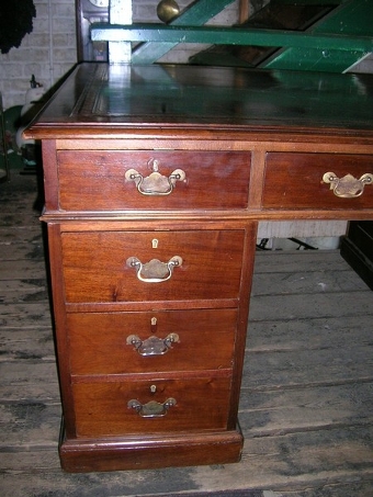 Antique Victorian Mahogany Partners Desk