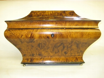 Antique Unusual and Stylish Mulberry Sarcophagus Casket