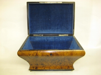 Antique Unusual and Stylish Mulberry Sarcophagus Casket