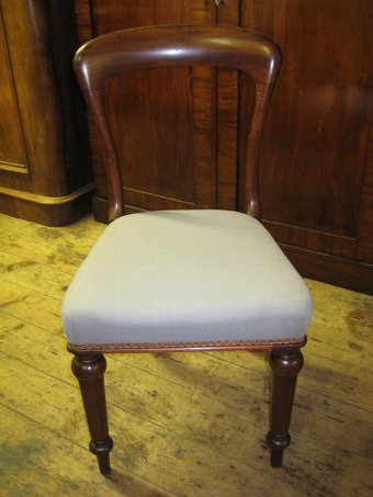 Antique Set of 6 Scottish Mid Victorian Dining Chairs