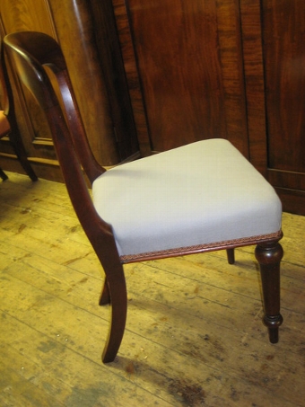 Antique Set of 6 Scottish Mid Victorian Dining Chairs