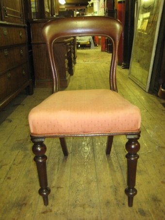 Antique Set of 6 Scottish Mid Victorian Dining Chairs