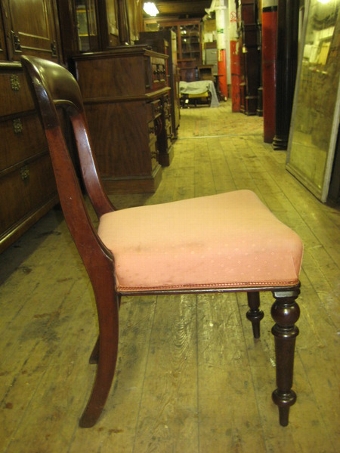 Antique Set of 6 Scottish Mid Victorian Dining Chairs
