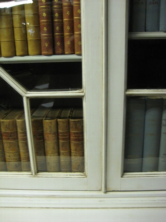 Antique Georgian Style Painted Bookcase