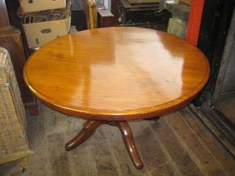 Victorian Circular Mahogany Breakfast Table