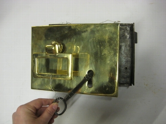 Large Brass and Steel Lock