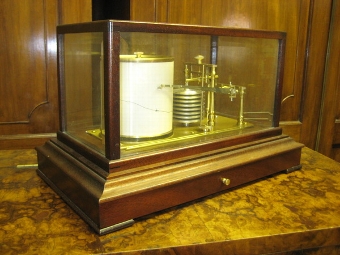 Mahogany Framed Working Barograph