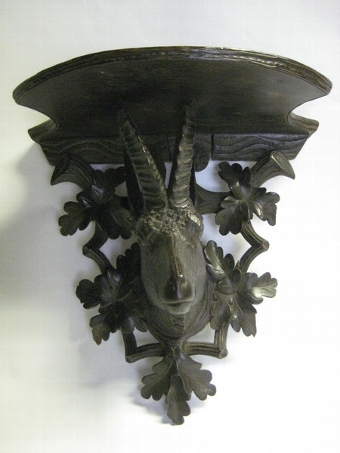 Black Forest Carved Wall Bracket