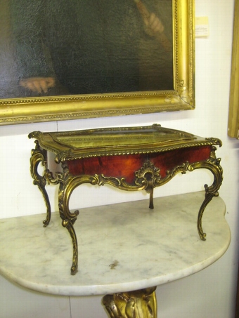 French Miniature Tortoiseshell Bijouterie Table 
