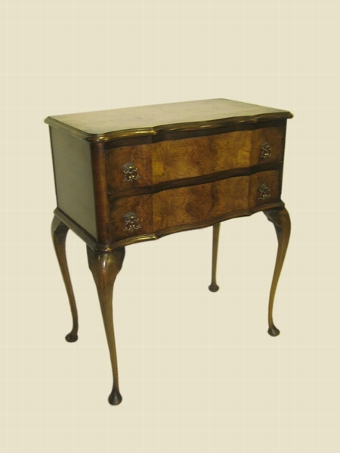 Burr Walnut Lowboy