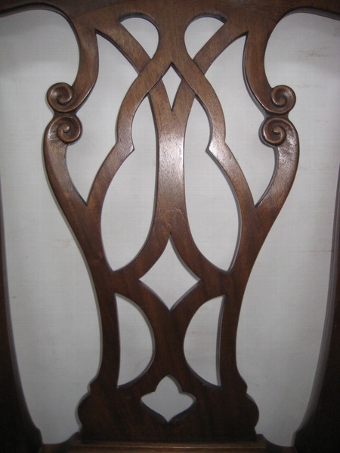 Antique Small Mahogany Chair by Wheeler of Arancroch