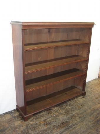 Victorian Mahogany Open Bookcase