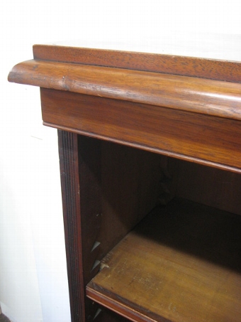 Antique Victorian Mahogany Open Bookcase