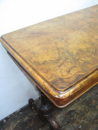 Antique Burr Walnut Tea Table