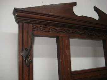 Antique Edwardian Oak Hallstand