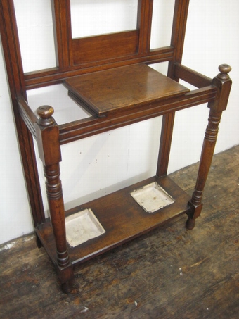 Antique Edwardian Oak Hallstand