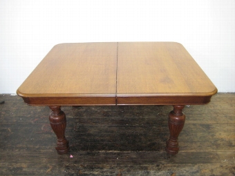 Antique Victorian Extending Oak Dining Table
