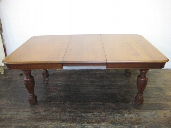 Antique Victorian Extending Oak Dining Table
