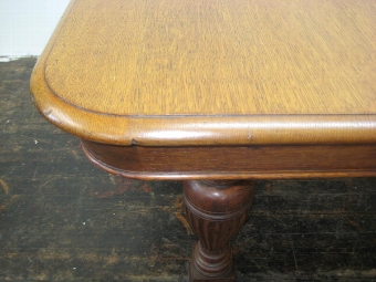 Antique Victorian Extending Oak Dining Table