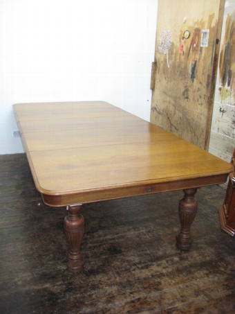Antique Victorian Extending Oak Dining Table