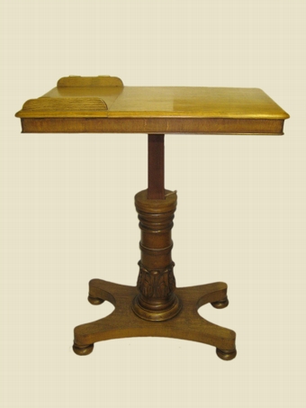 Antique Unusual Oak William IV Reading Table