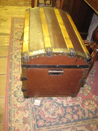 Antique American Travelling Trunk/Kist