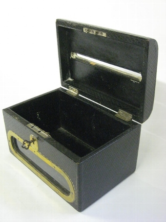 Antique Victorian Moroccan Leather Letterbox