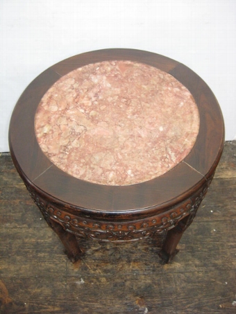 Antique Chinese Carved Rosewood Jardinière Stand