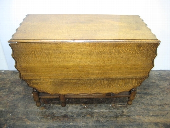 Antique Large Oak Drop Leaf Table