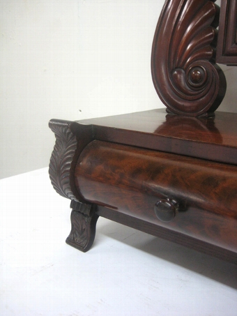 Antique William IV Mahogany Dressing Mirror