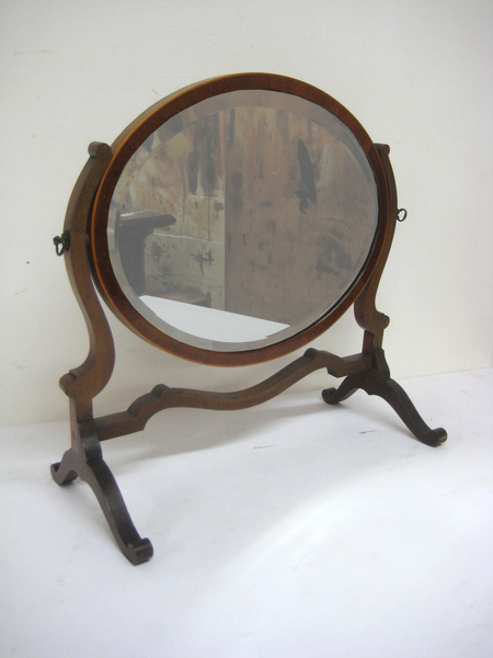 George III Style Oval Toilet Mirror