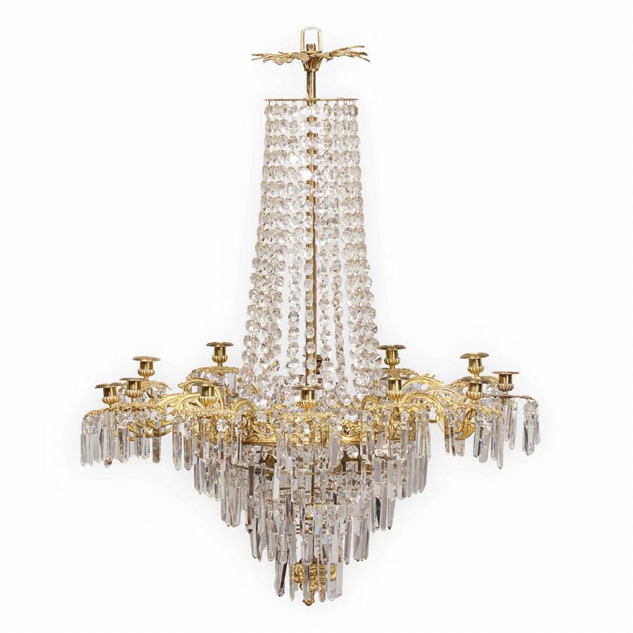 Regency Style Gilt Chandelier