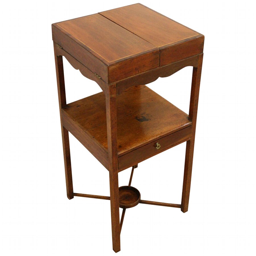 George III Mahogany Inlaid Washstand
