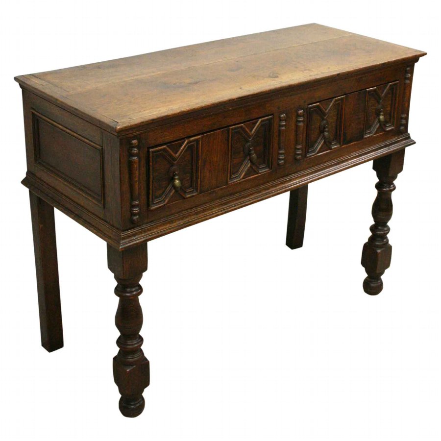Jacobean Style Oak Side Table/Dresser