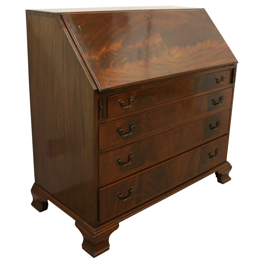 George III Style Spanish Mahogany Bureau