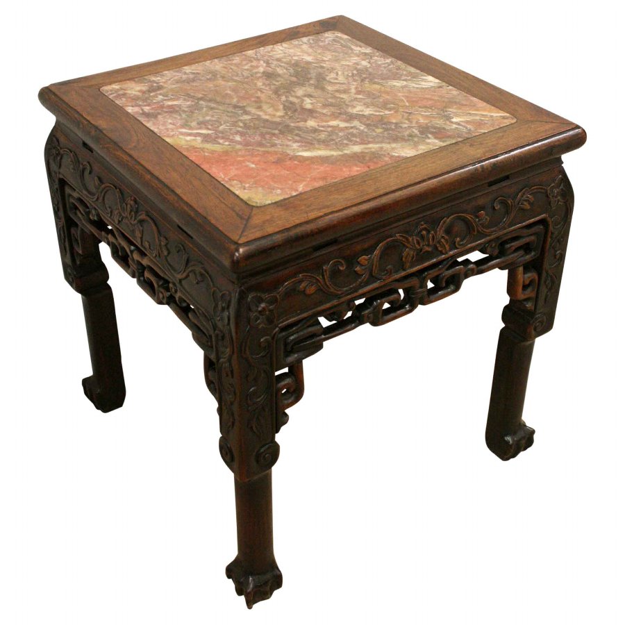 Chinese Low Pedestal Table