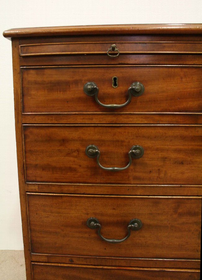 Antique III Mahogany Bachelor's Chest of Drawers ANTIQUES.CO.UK