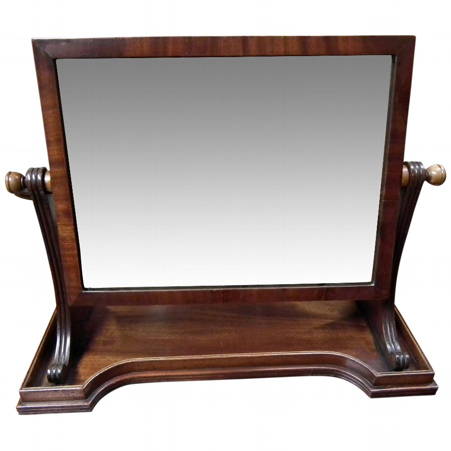 Mein of Kelso Mahogany Toilet Mirror