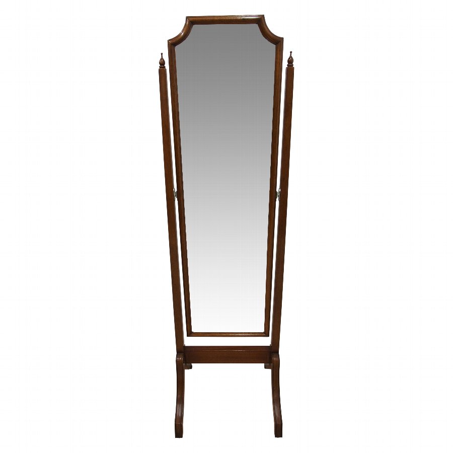 Walnut Cheval Mirror