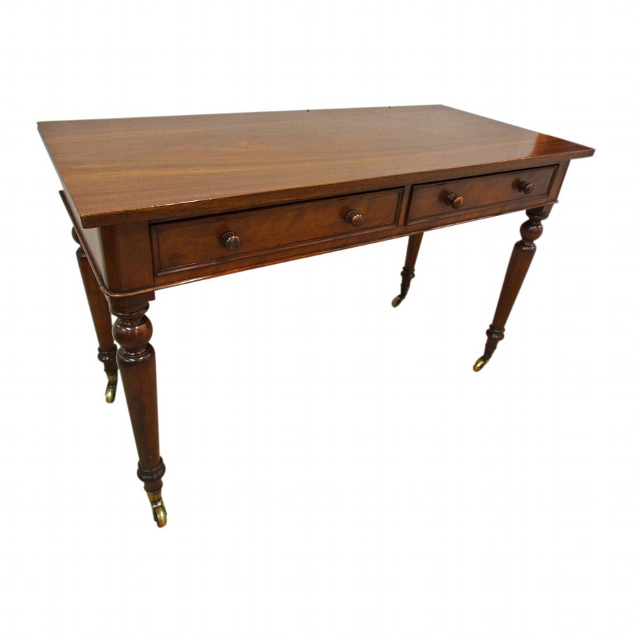 Victorian Mahogany 2 Drawer Side Table